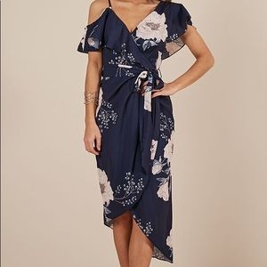 long wrap dress from show po size 6